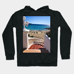 Steps to the beach Cala Tarida Ibiza Hoodie